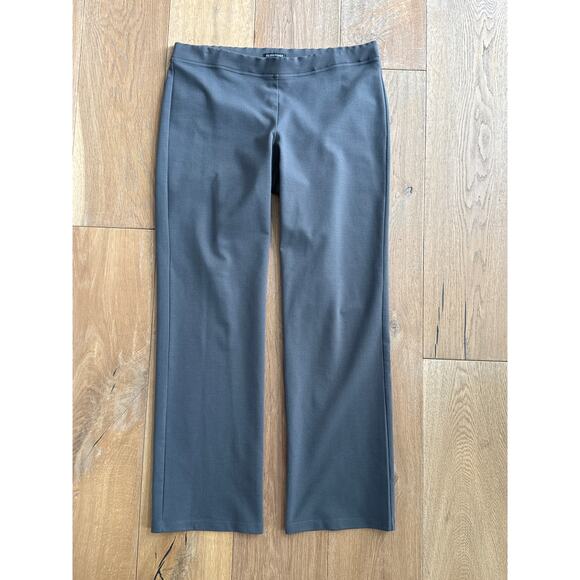 Gray Eileen Fisher Rayon Blend Pull-On Work/Travel Pants - Picture 1 of 7